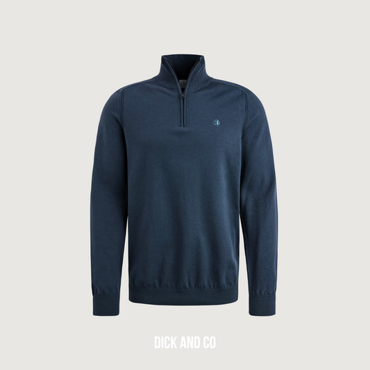 Half Zip Cotton Stretch