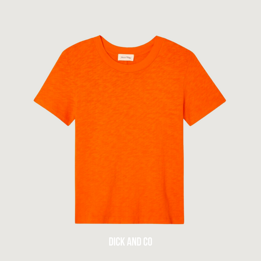 American Vintage Son28Gh24 t-shirt oranje voorkant